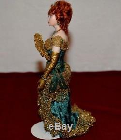 Miniature Doll Porcelain Lady Dollhouse 112 Woman Artist Connie Hansen DIAMONDS