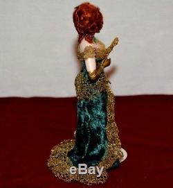 Miniature Doll Porcelain Lady Dollhouse 112 Woman Artist Connie Hansen DIAMONDS