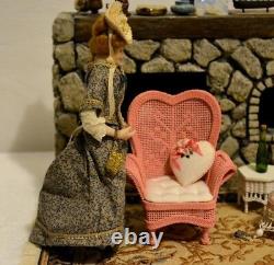 Miniature Doll Porcelain Lady Woman Dollhouse 112 Artist Bonnie Sanford