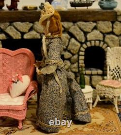 Miniature Doll Porcelain Lady Woman Dollhouse 112 Artist Bonnie Sanford