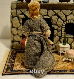 Miniature Doll Porcelain Lady Woman Dollhouse 112 Artist Bonnie Sanford