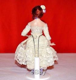 Miniature Doll Porcelain Lady Woman Dollhouse 112 with stand