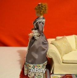 Miniature Doll Porcelain Woman Lady Dollhouse 112 Bisque Artist