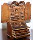 Miniature Dolls House Asprey 1890 London Burr Walnut George Ii Bureau Bookcase