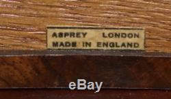 Miniature Dolls House Asprey 1890 London Burr Walnut George II Bureau Bookcase