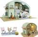 Miniature Dolls House Kits, Diy Wooden Dolls House Handcraft Miniature House Kit