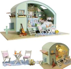 Miniature Dolls House Kits, Diy Wooden Dolls House Handcraft Miniature House Kit