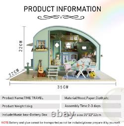Miniature Dolls House Kits, Diy Wooden Dolls House Handcraft Miniature House Kit