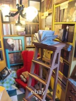 Miniature Dolls House Sam's Study Library Room fully assembled and built Diorama