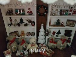 Miniature Dollshouse Christmas Market Stall in 112 scale