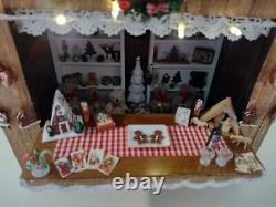 Miniature Dollshouse Christmas Market Stall in 112 scale