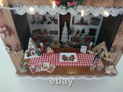 Miniature Dollshouse Christmas Market Stall in 112 scale