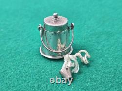 Miniature Dutch Silver Ash Pot by H Hooijkaas Dolls House