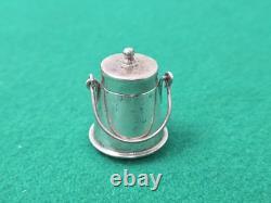 Miniature Dutch Silver Ash Pot by H Hooijkaas Dolls House