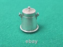 Miniature Dutch Silver Ash Pot by H Hooijkaas Dolls House
