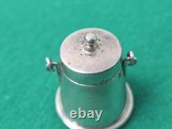 Miniature Dutch Silver Ash Pot by H Hooijkaas Dolls House