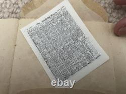 Miniature Facsimile The Times Newspaper, Her Majesty Queen's Dolls' House 1924