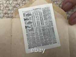Miniature Facsimile The Times Newspaper, Her Majesty Queen's Dolls' House 1924