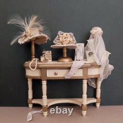 Miniature Fashion Shop Table 1/12 dollshouse by A&R Miniatures