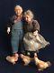 Miniature Ooak 1/12 Granny And Grandpa, Chicks, Dollhouse, Alma Artistry. Sold