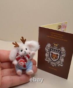 Miniature OOAK Bunny Rabbit, Artist Crochet Handmade Toy Doll House Collectible