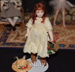 Miniature Porcelain Doll Girl 112 Dollhouse