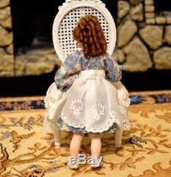 Miniature Porcelain Doll Girl 112 Dollhouse