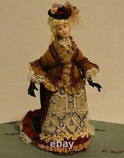 Miniature Porcelain Doll Lady Woman Dollhouse 112 Artist