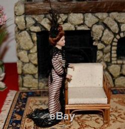 Miniature Porcelain Doll Lady Woman Dollhouse 112 Artist Pat Boldt