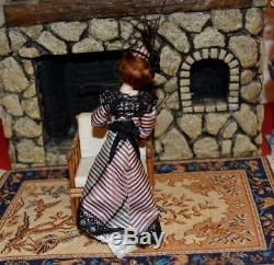 Miniature Porcelain Doll Lady Woman Dollhouse 112 Artist Pat Boldt