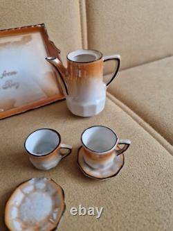 Miniature Porcelain Tea Set, 19th Century German Doll House