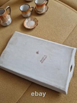 Miniature Porcelain Tea Set, 19th Century German Doll House