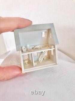 Miniature shabby chic dolls house for inside a dolls house handmade 1/144 scale