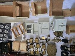 Miniatures Dolls House Accessories Furnitures Wood Brass Resin Lot Bundle