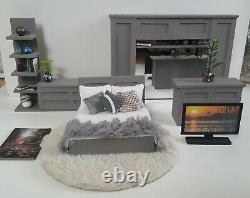 Modern Doll House Miniature Bedroom Set 124 scale