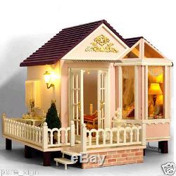 My Honeymoon Beach Villa Handcraft Miniature Project Wooden Dolls House
