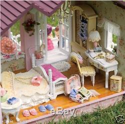 My Honeymoon Beach Villa Handcraft Miniature Project Wooden Dolls House