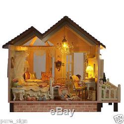 My Honeymoon Beach Villa Handcraft Miniature Project Wooden Dolls House