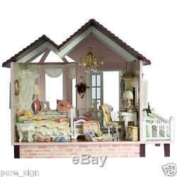 My Honeymoon Beach Villa Handcraft Miniature Project Wooden Dolls House