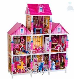 My Princess Villa Dolls House With Furniture & Frozen Sisters Xmas Large Gift