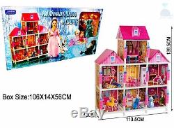 My Princess Villa Dolls House With Furniture & Frozen Sisters Xmas Large Gift