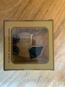 NEW BOXED Dolls House 1/12 Scale Miniature Quality Heidi Ott Pram&Bedding