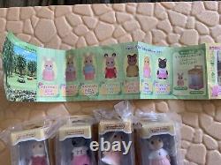 NEW Miniature Sylvanian Families Complete set of 7 Gacha Capsule Toy Japan