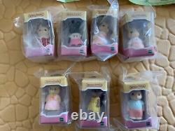 NEW Miniature Sylvanian Families Complete set of 7 Gacha Capsule Toy Japan