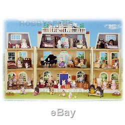 NEW SYLVANIAN FAMILIES GRAND HOTEL 3 STOREY DOLL HOUSE w WORKING LIGHT 4700