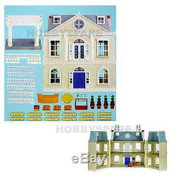 NEW SYLVANIAN FAMILIES GRAND HOTEL 3 STOREY DOLL HOUSE w WORKING LIGHT 4700
