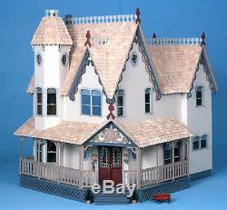 NEW The Pierce Dollhouse Kit Wood Doll House Victorian 6 Room 2 Fireplaces LOOK