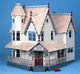 New The Pierce Dollhouse Kit Wood Doll House Victorian 6 Room 2 Fireplaces Look