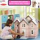New Wooden Dollhouse With 4 Piece Doll Family Scale 112 For Play With Friends