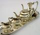 Novelty English Solid Sterling Silver Miniature Dolls House Tea Set 1969